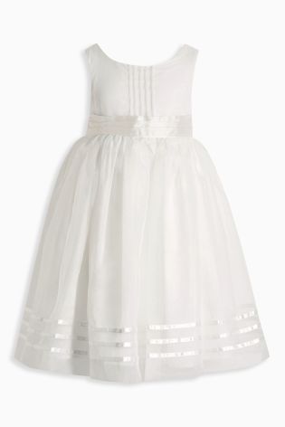 Ivory Sash Bridesmaid Dress (3mths-16yrs)